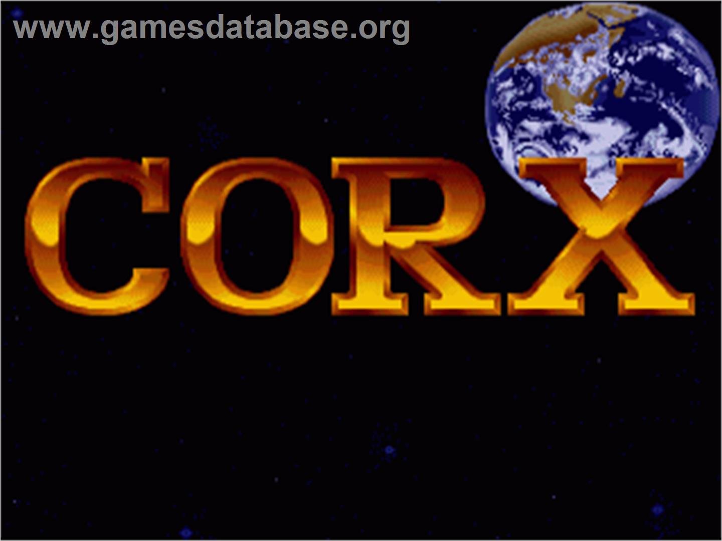 Corx - Commodore Amiga - Artwork - Title Screen
